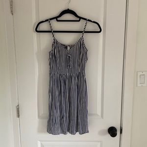 Navy Striped Dress